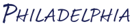 philadelphia handwritten logo