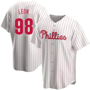 pedro leon mens replica philadelphia phillies white home jersey 1000 15657.jpg